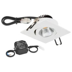 EVN PC20 Einbau eckig Phasendimmer 3000K weiß