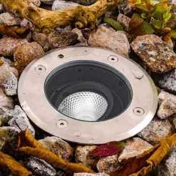 EVN Pentola Einbaulampe edelstahl Ø13,5cm 3.000K