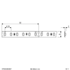 EVN STR2024 LED-Strip IP20 5m 48W 2.700K