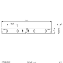 EVN STR5424 LED-Strip IP54 5m 24W 3.000K