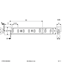 EVN STR6724 LED-Strip IP67 5m 48W 3.000K