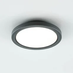 EVN Tectum LED-Außendeckenleuchte rund mit Glas
