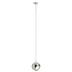 Fabbian Beluga Steel Chrom-Hängeleuchte, Ø 14 cm