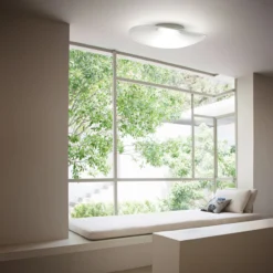 Fabbian Loop - LED-Glas-Deckenleuchte 3000K
