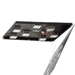 Fabbian Quarter - schwarze LED-Deckenlampe 7flg.