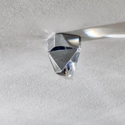 Fabbian Tripla - LED-Kristall-Deckenleuchte, alu