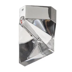 Fabbian Tripla - LED-Kristall-Deckenleuchte, alu