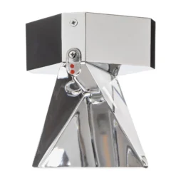 Fabbian Tripla - LED-Kristall-Deckenleuchte, alu