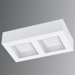 Ferreros - zweiflammige LED-Deckenlampe in Weiß