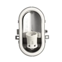 Feuchtraumlampe Sotano Retro grau 19 x 12 cm IP44 Kunststoff