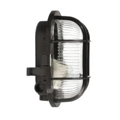 Feuchtraumlampe Sotano Retro, schwarz, 19 x 12 cm, IP44