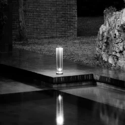 FLOS In Vitro Bollard 3, 2.700 K 90 cm anthrazit