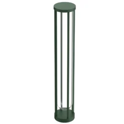 FLOS In Vitro Bollard 3, 2.700 K, 90 cm dunkelgrün