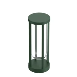 FLOS In Vitro Bollard 1, 2.700 K, 40 cm dunkelgrün