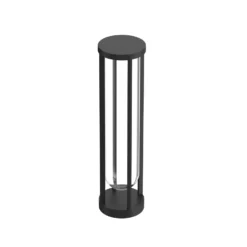 FLOS In Vitro Bollard 2, 2.700 K, 60 cm, schwarz