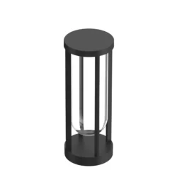 FLOS In Vitro Bollard 1, 2.700 K, 40 cm, schwarz