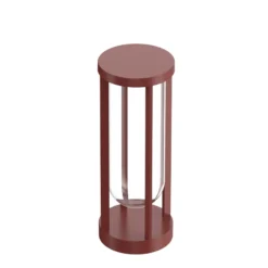 FLOS In Vitro Bollard 1, 2.700 K, 40 cm terracotta