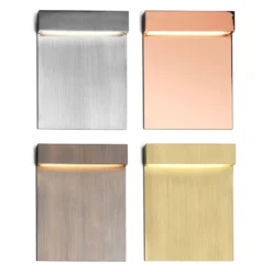 FLOS Real Matter LED-Wandeinbauleuchte IP65 bronze