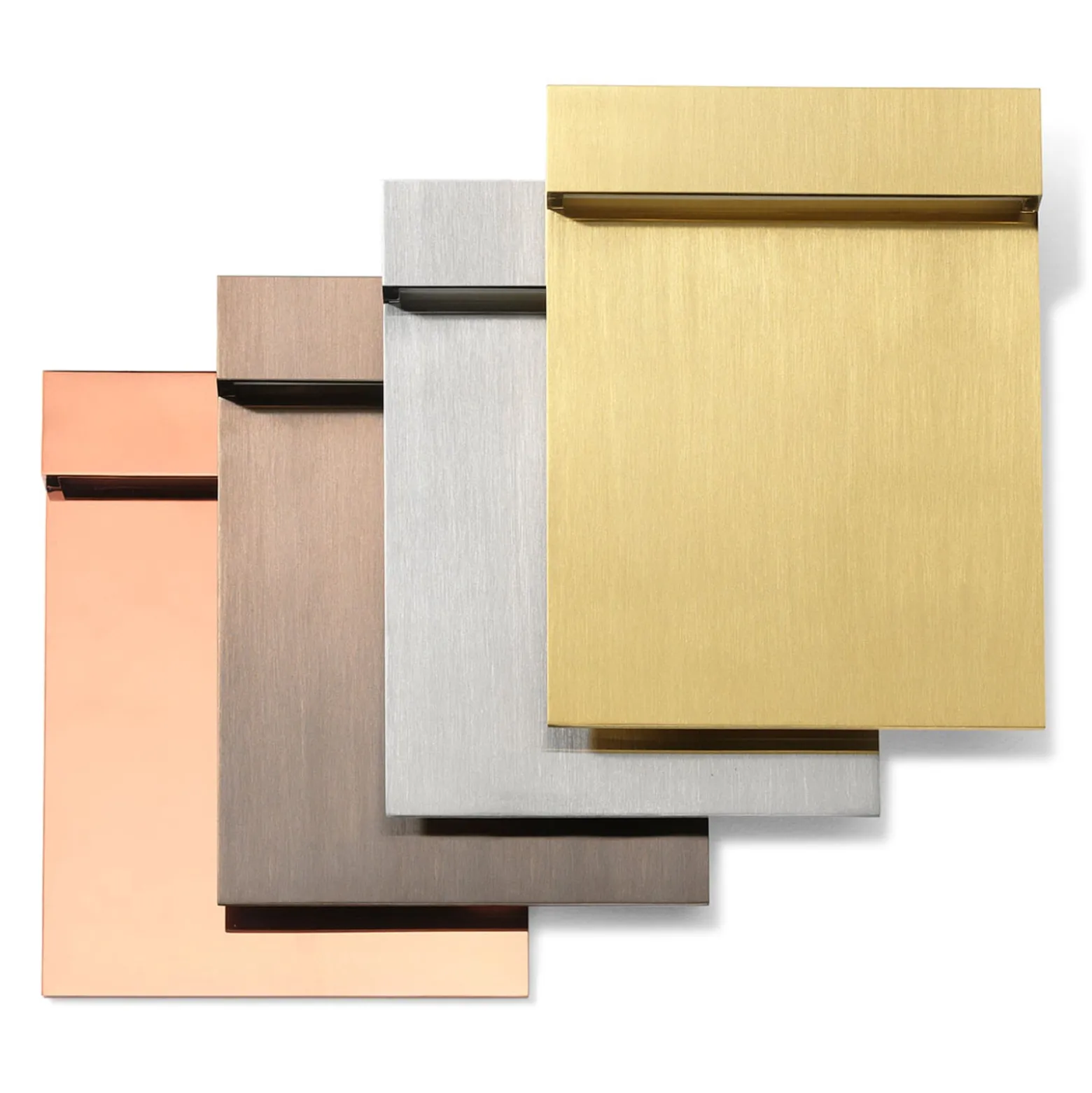 FLOS Real Matter LED-Wandeinbauleuchte IP65 gold