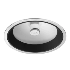 FLOS Wan - Hochvolt-Einbaudownlight, alu