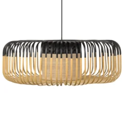 Forestier Bamboo Light XL Pendellampe 60cm schwarz