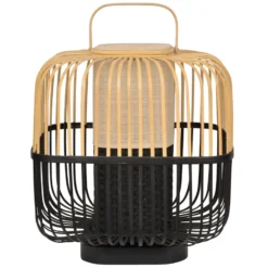 Forestier Bamboo Square M Tischleuchte in Schwarz