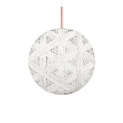 Forestier Chanpen M Hexagonal Hängelampe, weiß