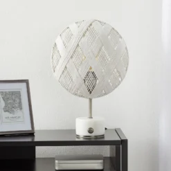 Forestier Chanpen S Diamant Tisch silber/weiß