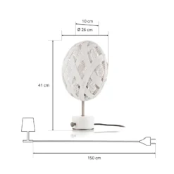 Forestier Chanpen S Diamant Tisch silber/weiß