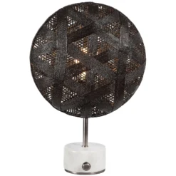 Forestier Chanpen S Hexagonal Tisch silber/schwarz