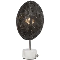 Forestier Chanpen S Hexagonal Tisch silber/schwarz