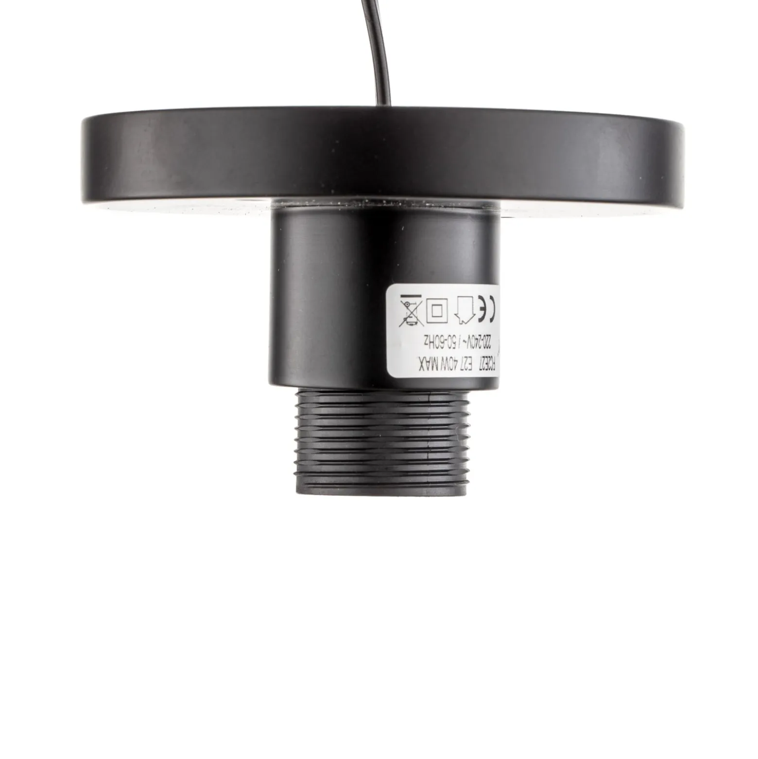 Forestier Deckenleuchte Bamboo S, Ø 35 cm, schwarz