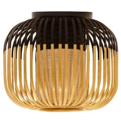 Forestier Deckenleuchte Bamboo XS, Ø 27 cm, schwarz