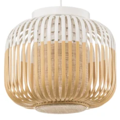 Forestier Deckenleuchte Bamboo XS, Ø 27 cm, weiß