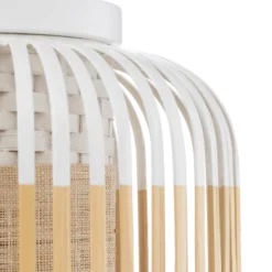 Forestier Deckenleuchte Bamboo XS, Ø 27 cm, weiß