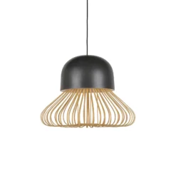 Forestier Hängeleuchte Anemos L, dunkelgrau, Ø 55 cm, E27