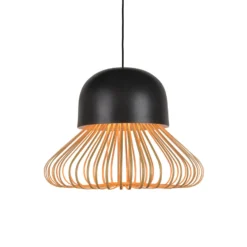 Forestier Hängeleuchte Anemos L, dunkelgrau, Ø 55 cm, E27