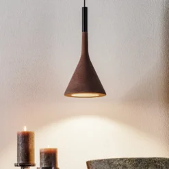Foscarini Aplomb Hängeleuchte GU10 aus Beton braun
