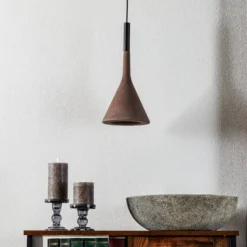 Foscarini Aplomb Hängeleuchte GU10 aus Beton braun