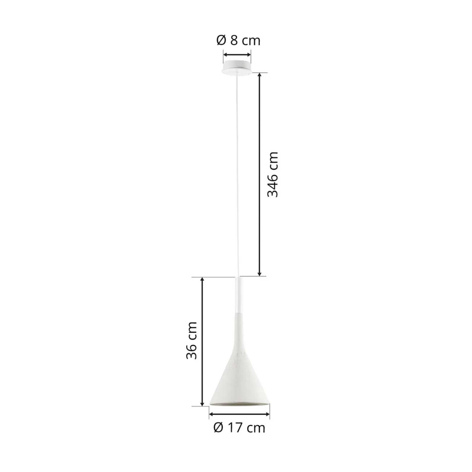 Foscarini Aplomb Hängeleuchte GU10 aus Beton weiß