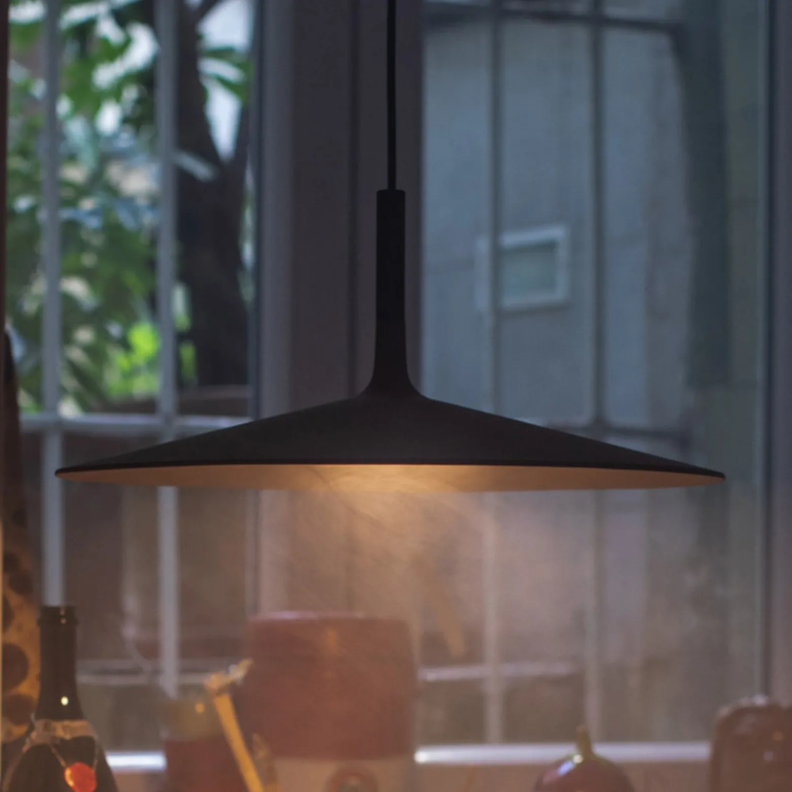 Foscarini Aplomb Large LED-Hängeleuchte, braun