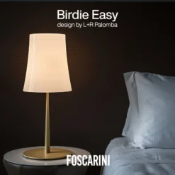 Foscarini Birdie Easy Grande Tischlampe sandgelb