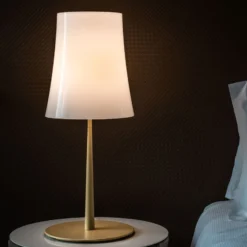 Foscarini Birdie Easy Grande Tischlampe sandgelb