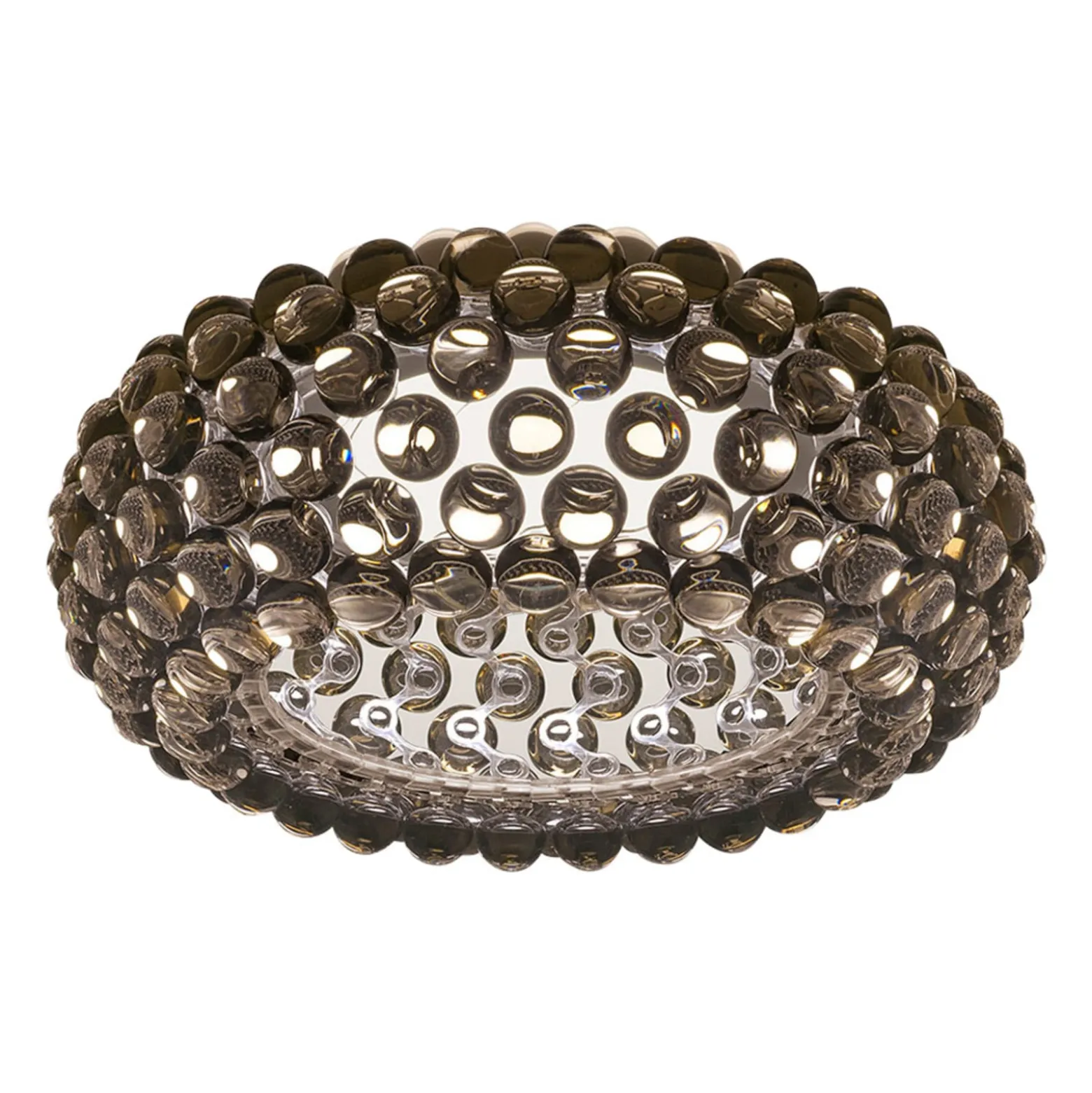 Foscarini Caboche Plus Decke dimmbar rauchgrau