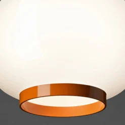 Foscarini Chouchin Reverse 1 LED-Hänge weiß/orange