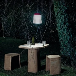 Foscarini Cri Cri LED-Außen-Dekoleuchte, rot