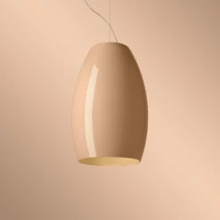 Foscarini Hängeleuchte Buds 1, cipria, E27, Abhängung 1000cm