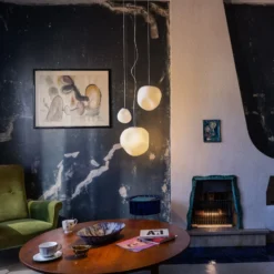 Foscarini Hängeleuchte Hoba Media, Ø 24cm, Abhängung 1000cm