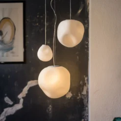 Foscarini Hängeleuchte Hoba Media, Ø 24 cm, Abhängung 350 cm