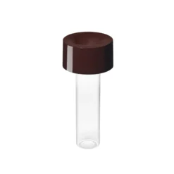Foscarini LED-Akku-Tischleuchte Fleur, burgunderrot
